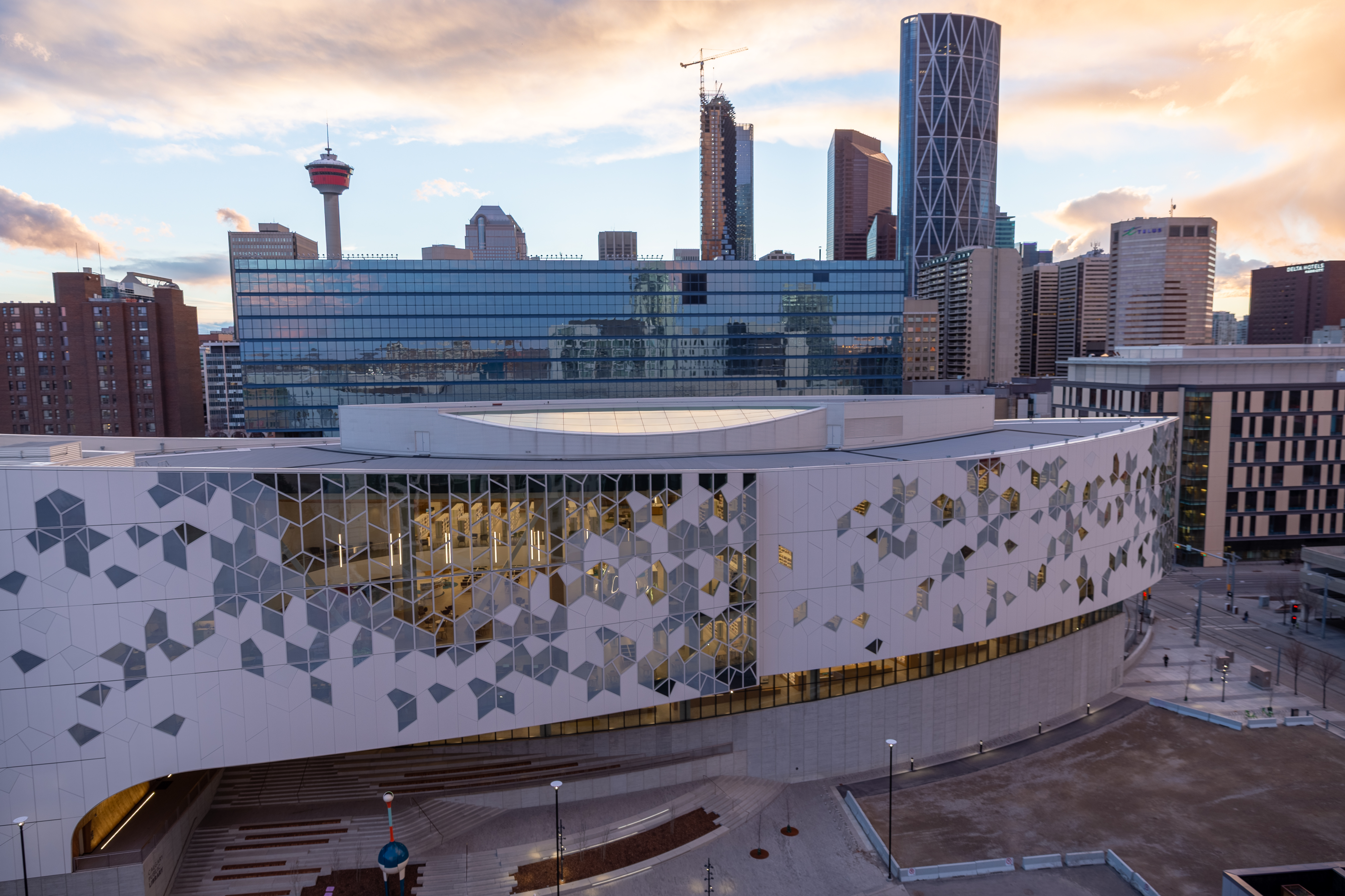Calgary Central Library Carte Canadienne Des difices Et Des Lieux Prim s